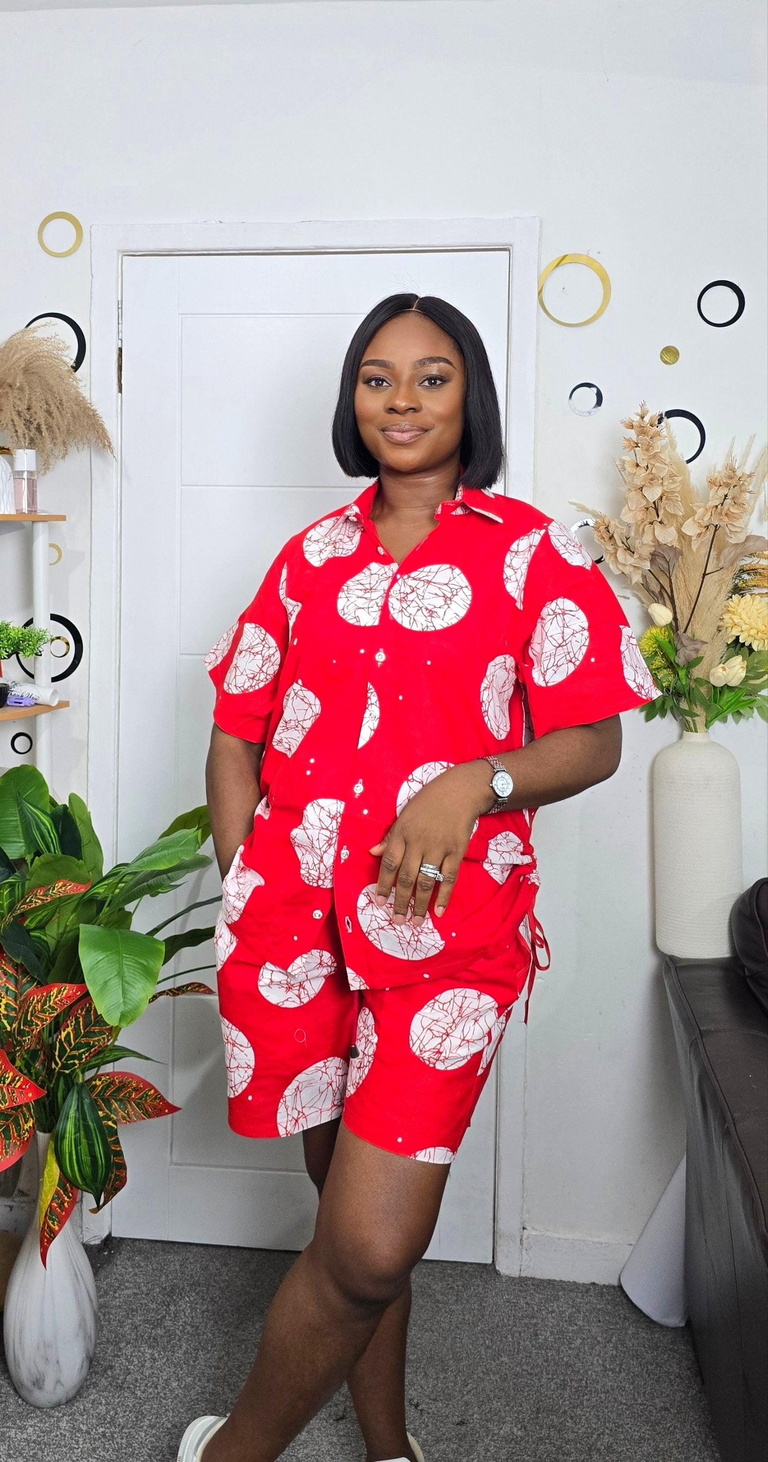 Ankara Two-Piece Short