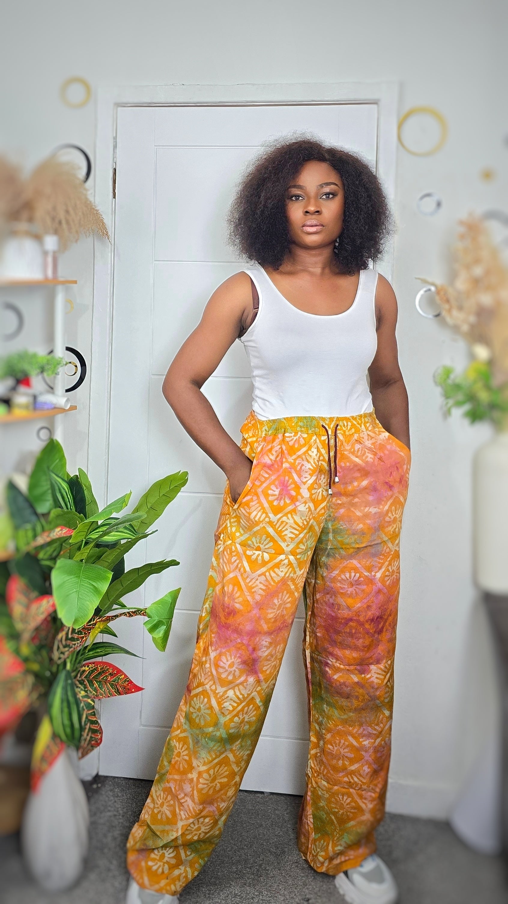 Adire/Tie-Dye Trousers