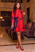 Nini Polka Miyaki Dress Red