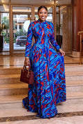 Joana Mesh Dress Blue