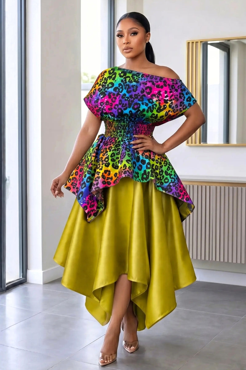 Ikweji Skirt Set Olive