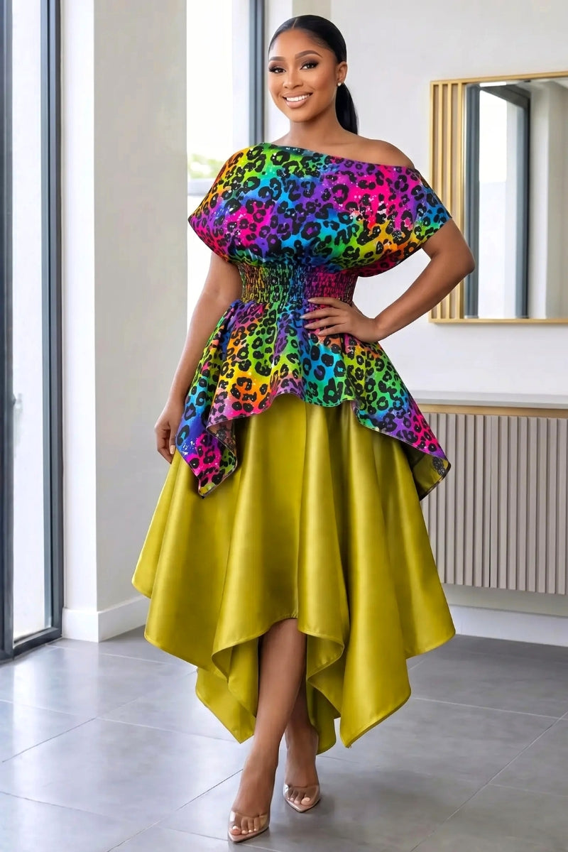 Ikweji Skirt Set Olive