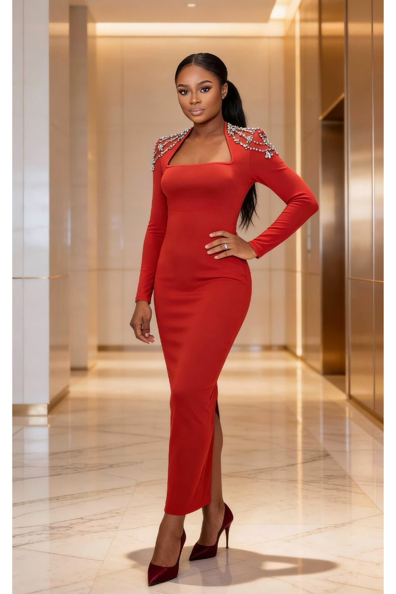 Viola Red Bandage Dress