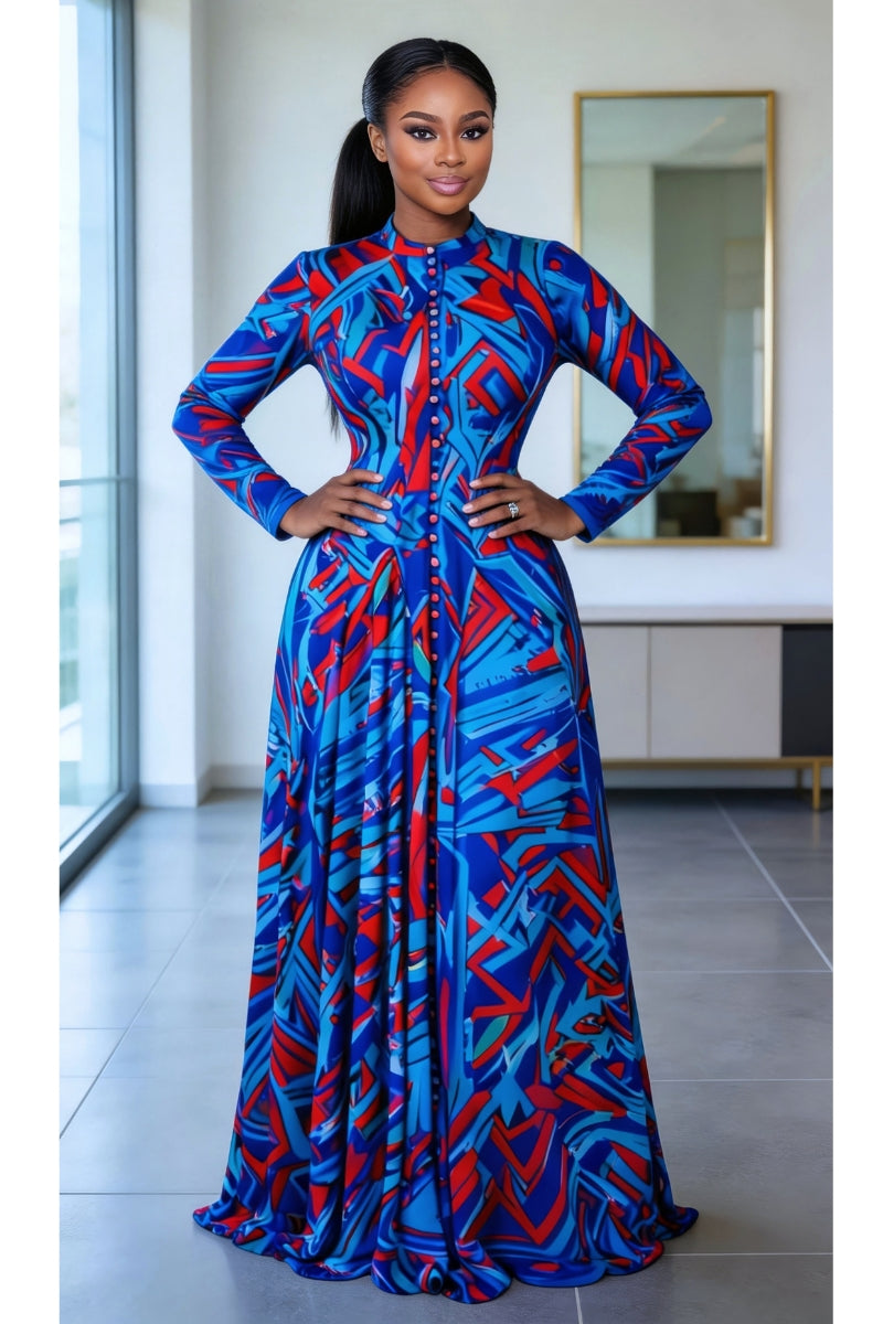 Joana Maxi Dress Blue