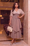 Ruby Layered Midi Dress
