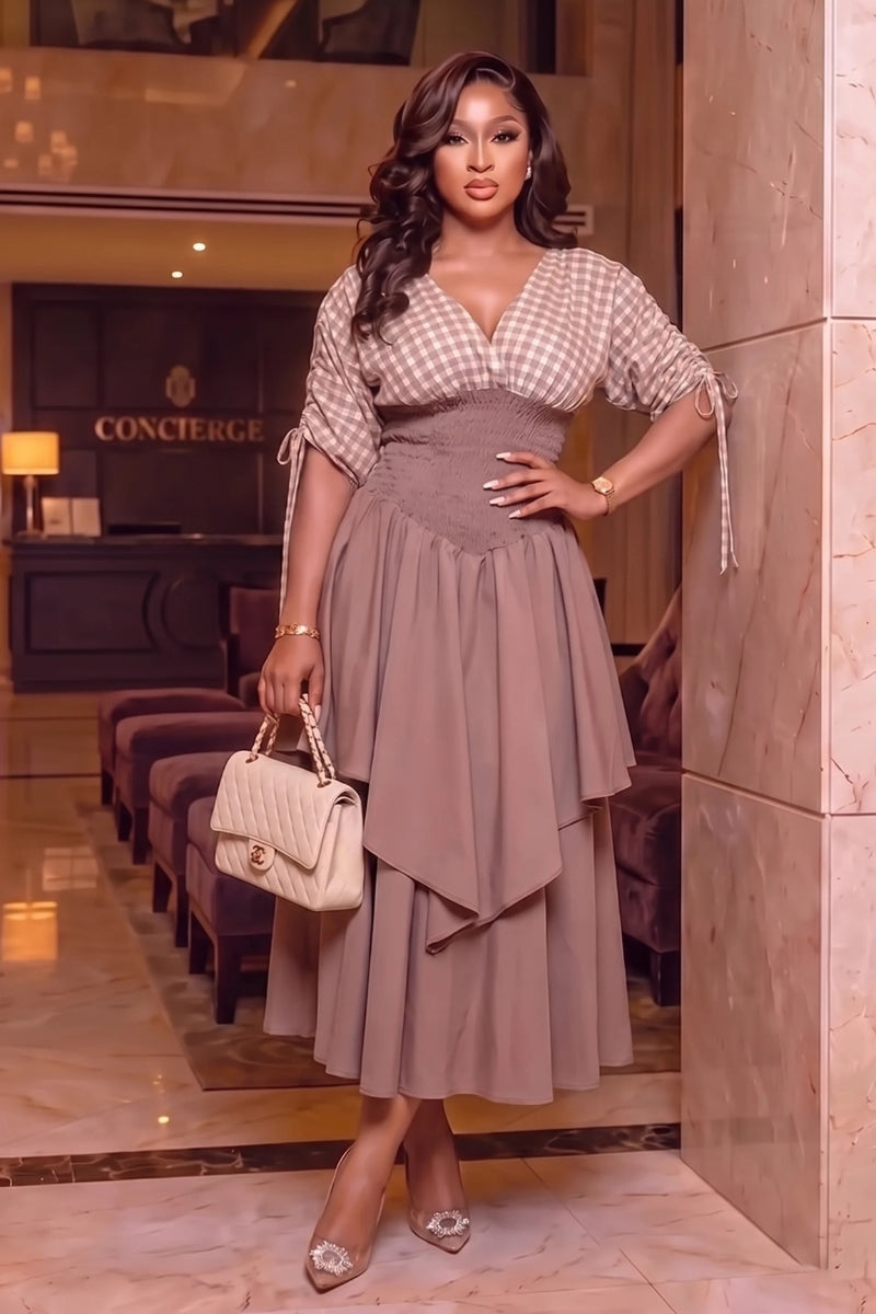 Ruby Layered Midi Dress