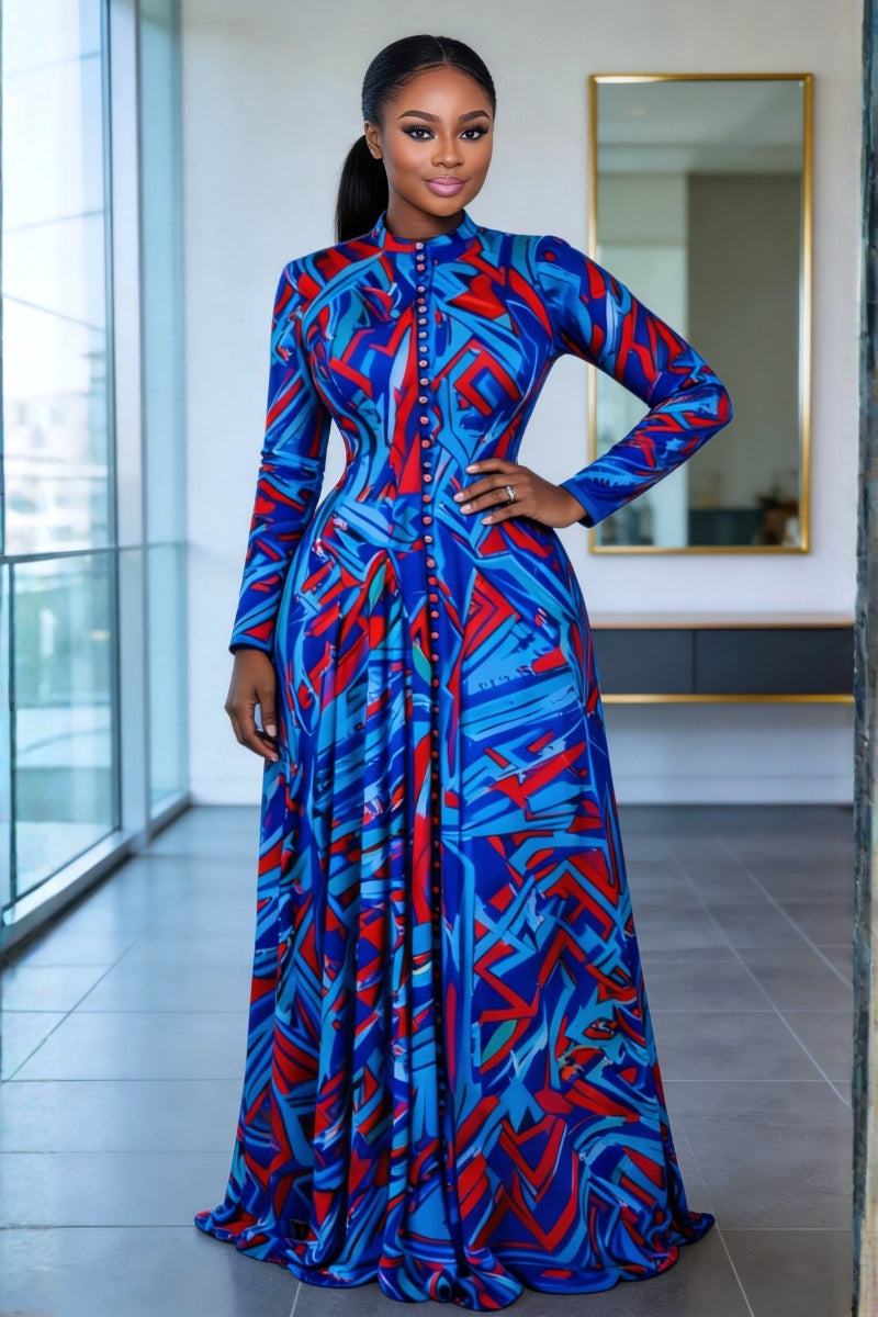 Joana Maxi Dress Blue