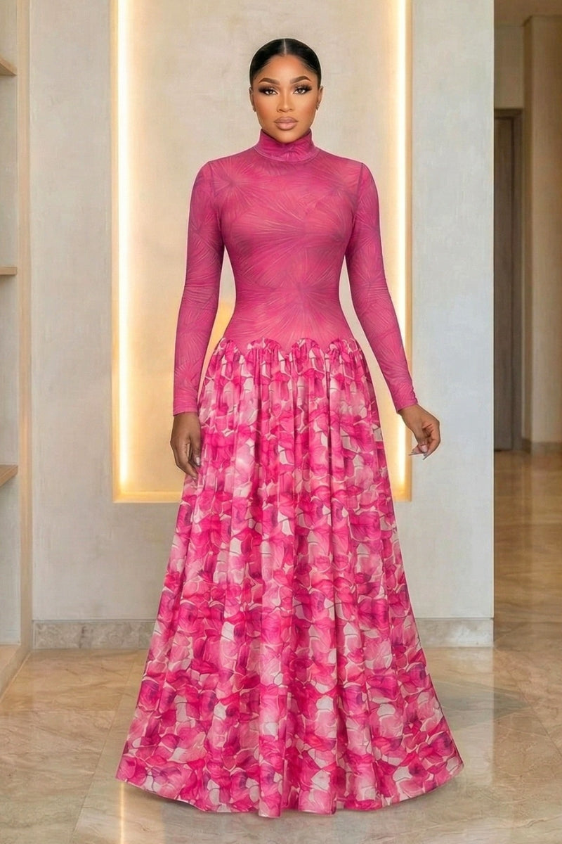 Jenie Pink Maxi Dress