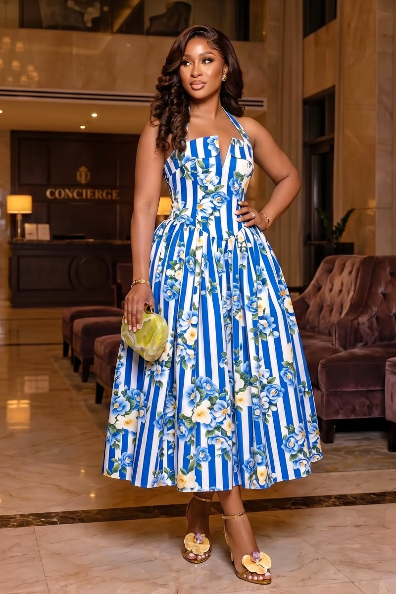 Lush Bloom Corset Maxi Dress (PREORDER)