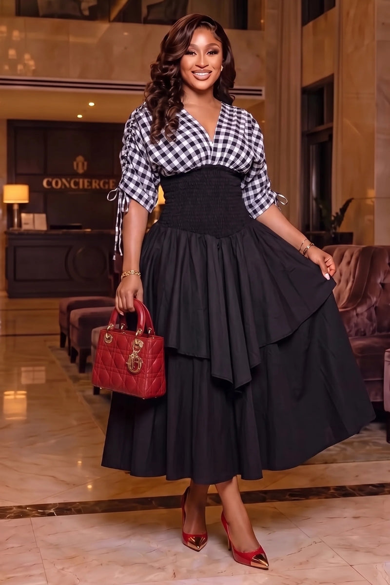 Ruby Layered Midi Dress