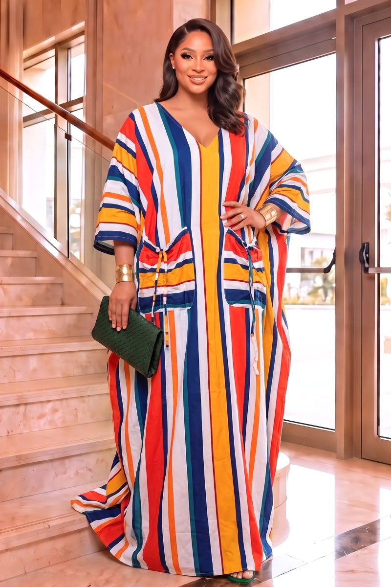 Laila Mixed Stripe Maxi