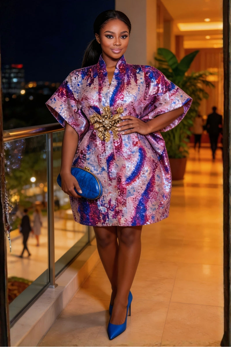 Celeste Mini Boubou Dress