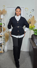 Shirt and Knitted Sweater Set