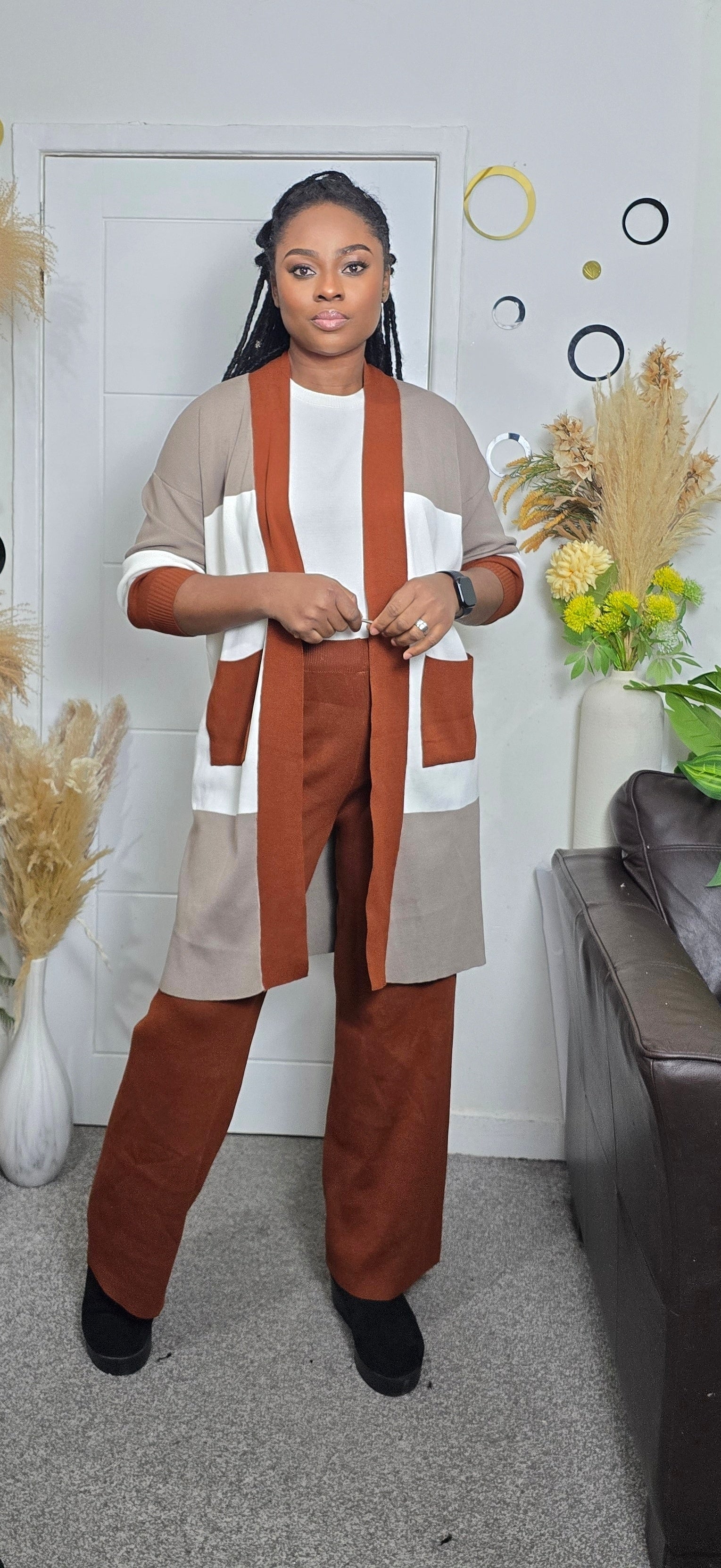 Knitted Three-Piece Set