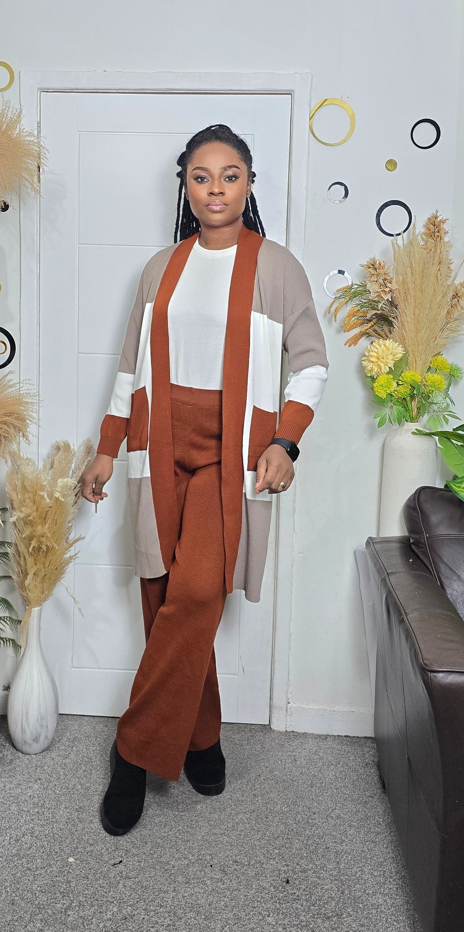 Knitted Three-Piece Set