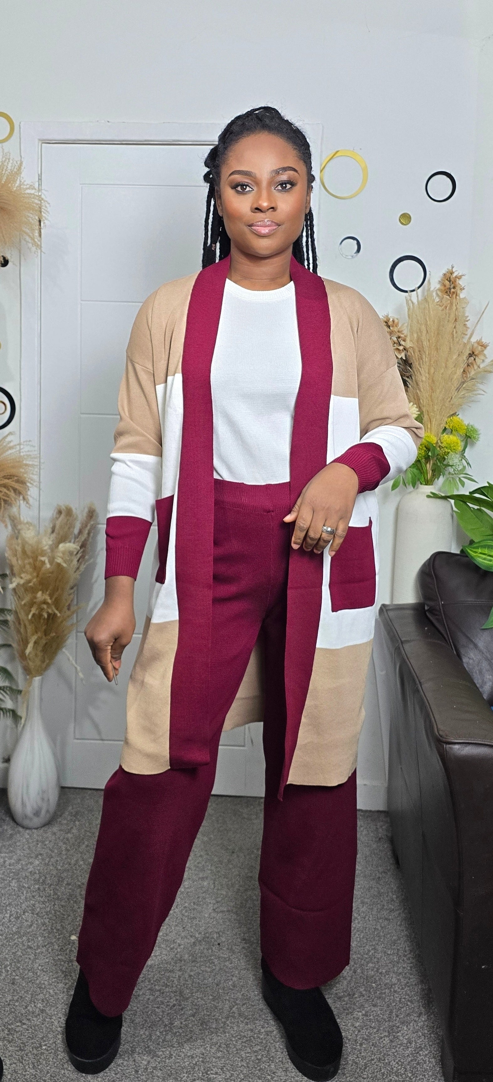 Knitted Three-Piece Set