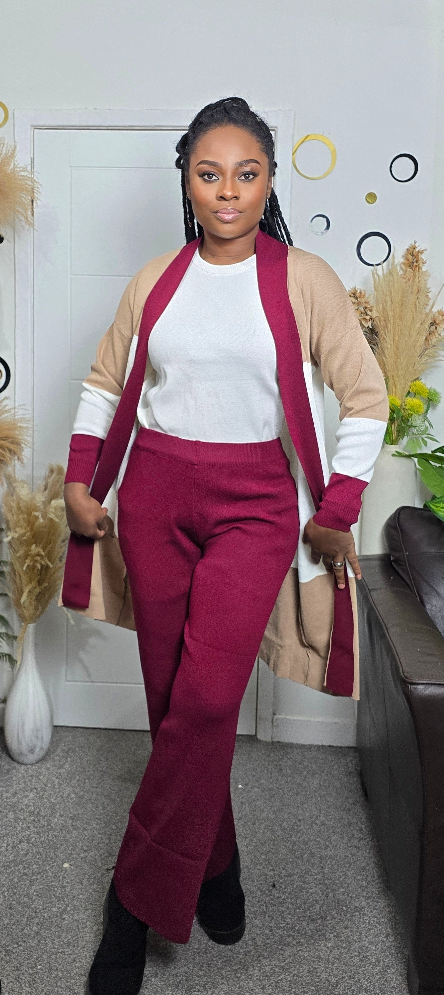 Knitted Three-Piece Set