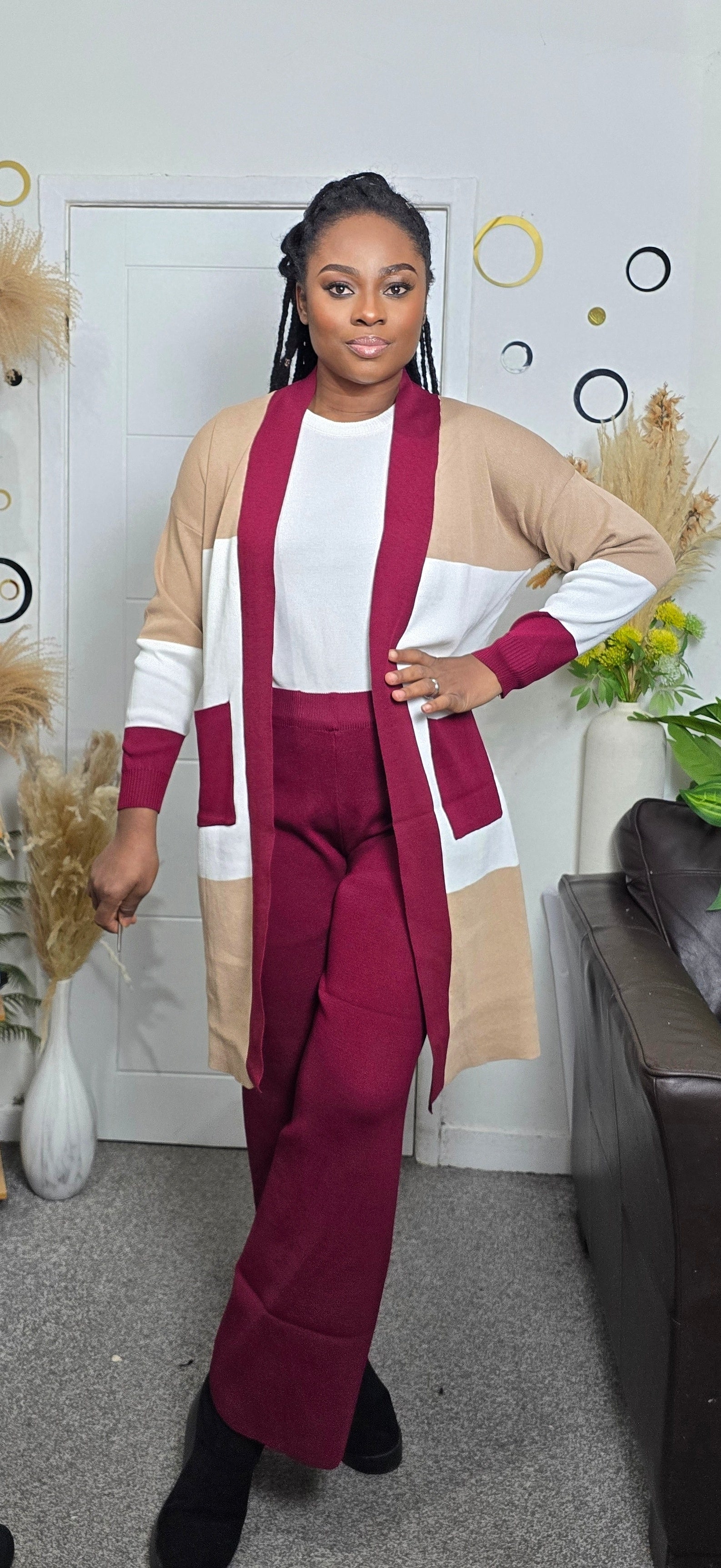 Knitted Three-Piece Set