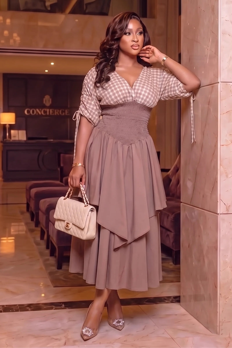 Ruby Layered Midi Dress