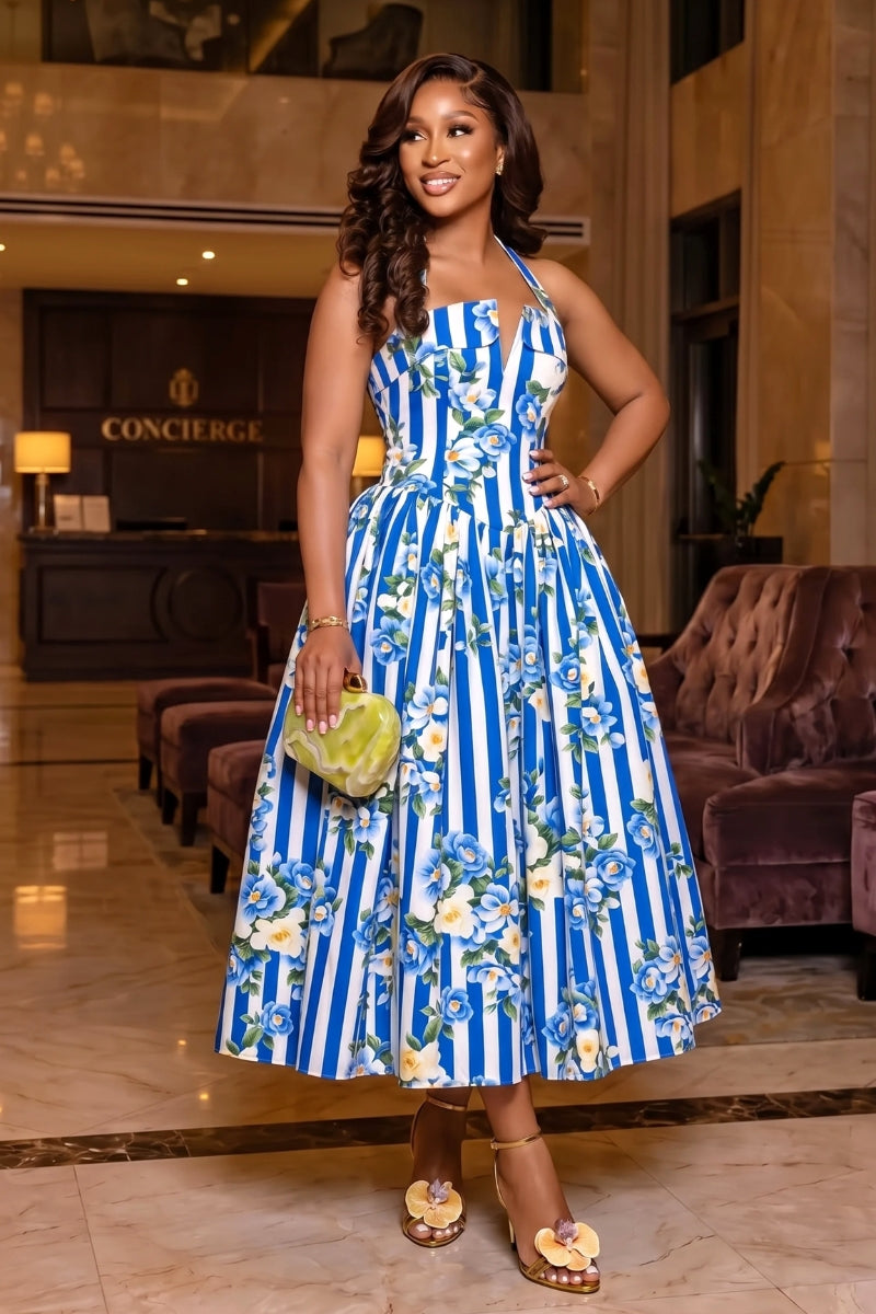 Lush Bloom Corset Maxi Dress (PREORDER)