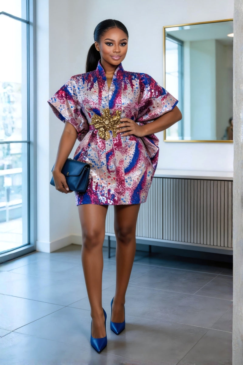 Celeste Mini Boubou Dress