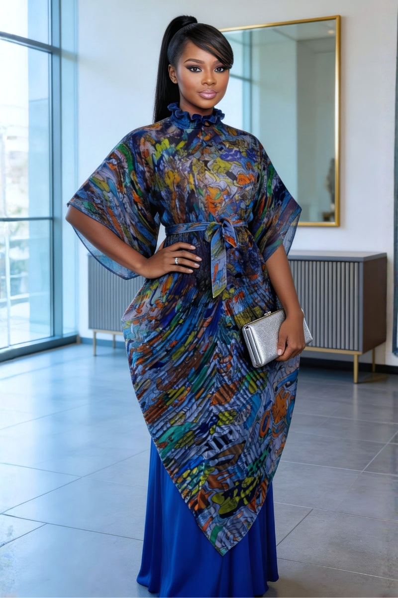 Amaya Two-Piece Set Blue