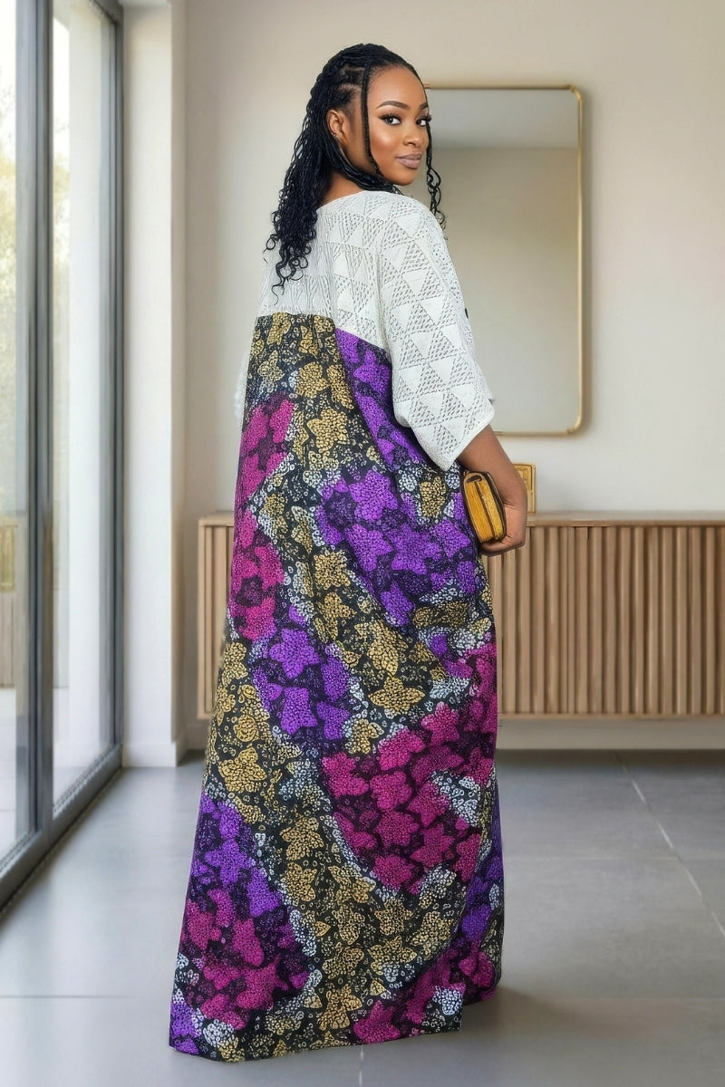 African Print Boubou Gown