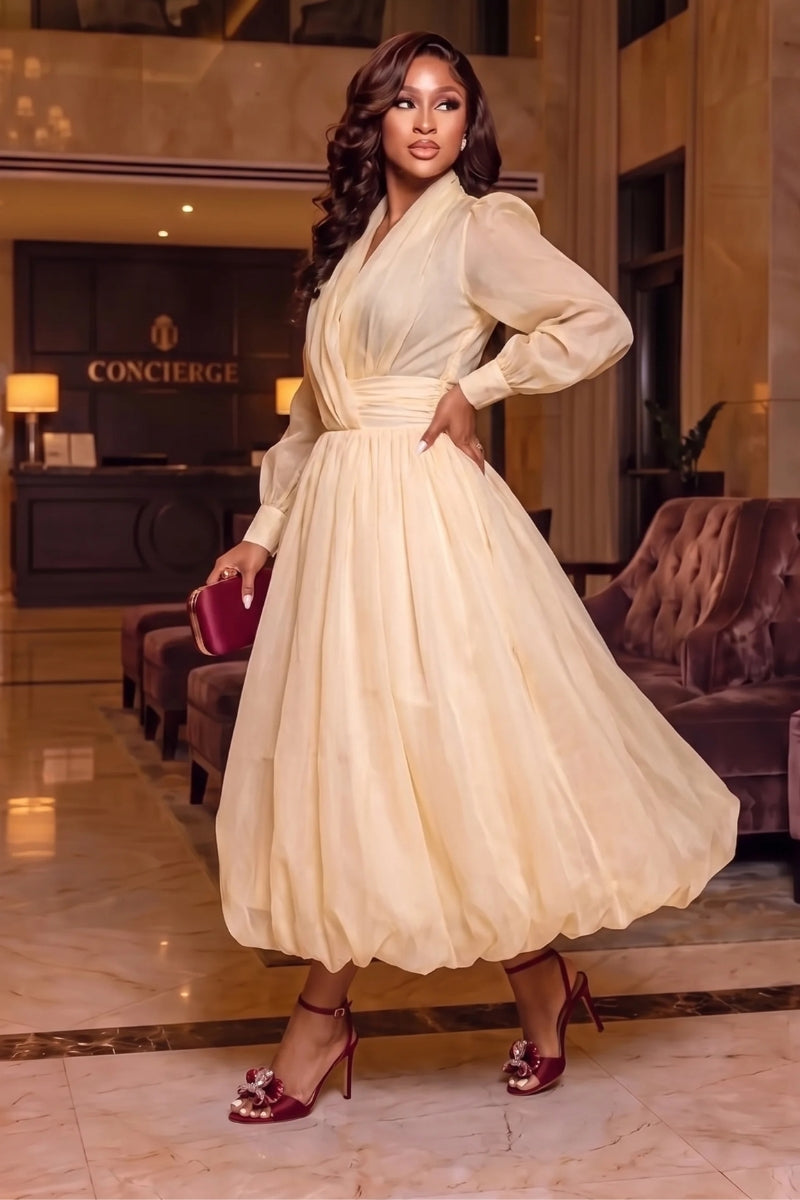 Hilda Bubble Midi Dress