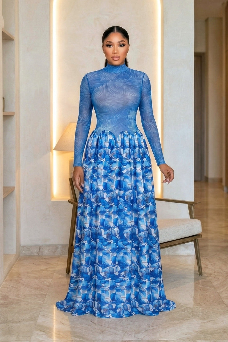 Jenie Blue Maxi Dress