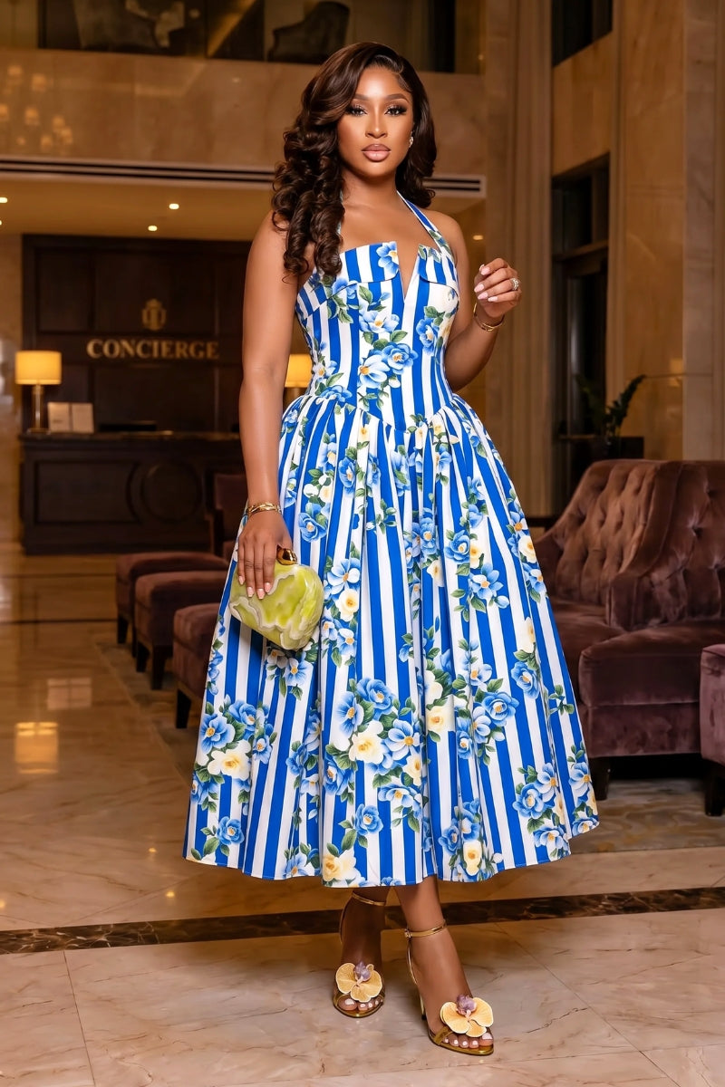 Lush Bloom Corset Maxi Dress (PREORDER)