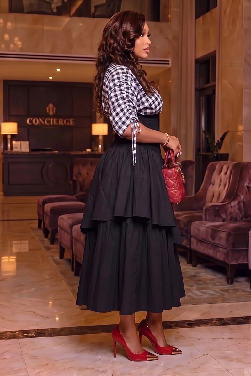 Ruby Layered Midi Dress