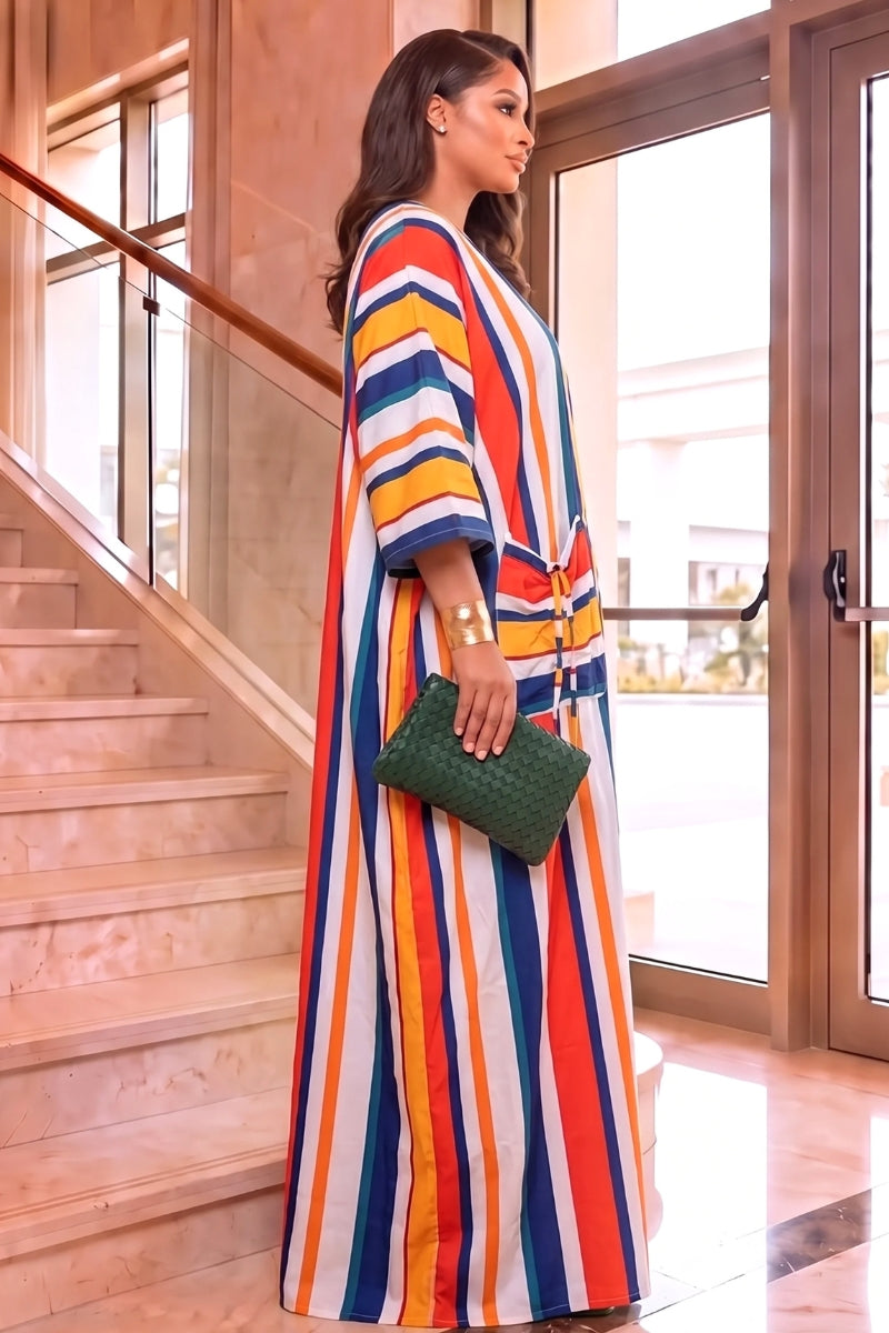 Laila Mixed Stripe Maxi