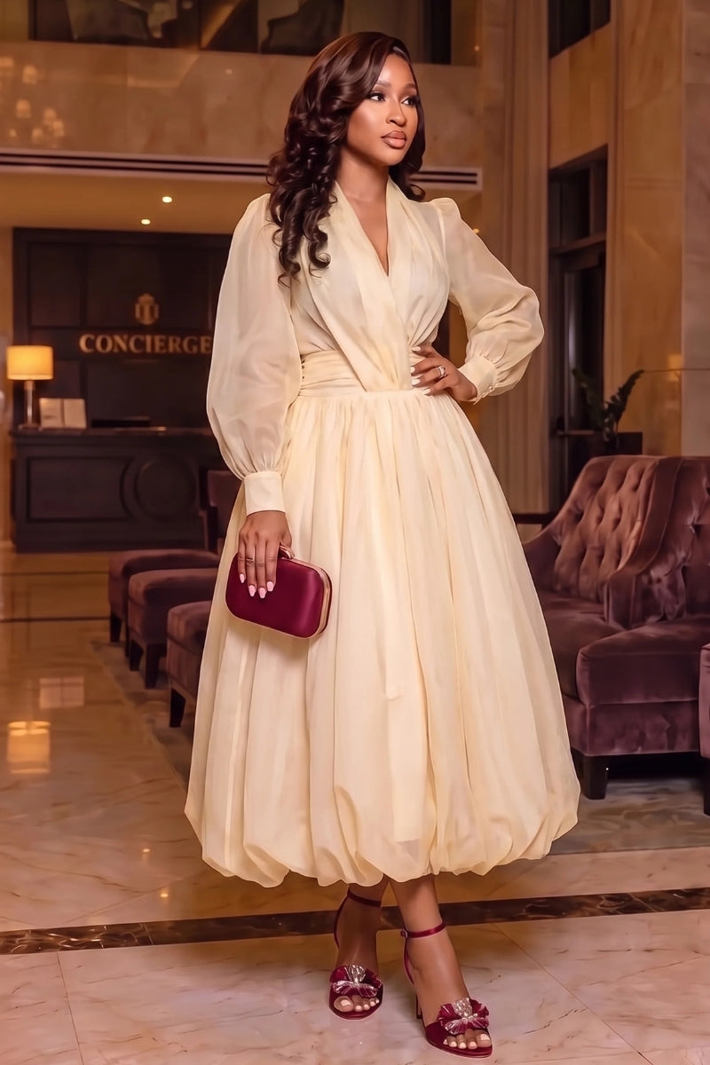 Hilda Bubble Midi Dress