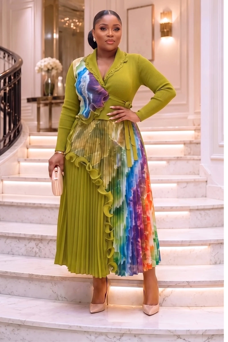 Blisse Miyaki Midi Dress (Delivery starts 17t Aug)