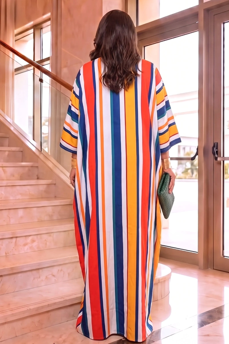 Laila Mixed Stripe Maxi