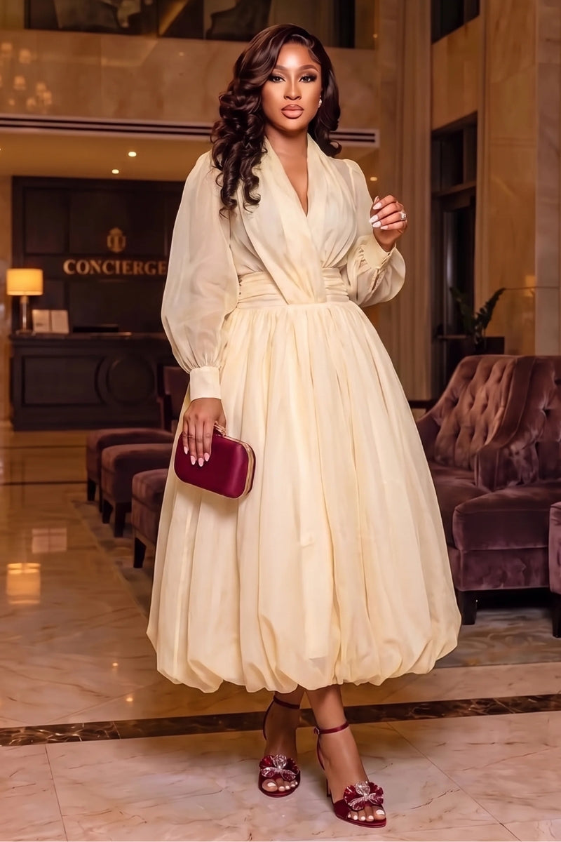 Hilda Bubble Midi Dress
