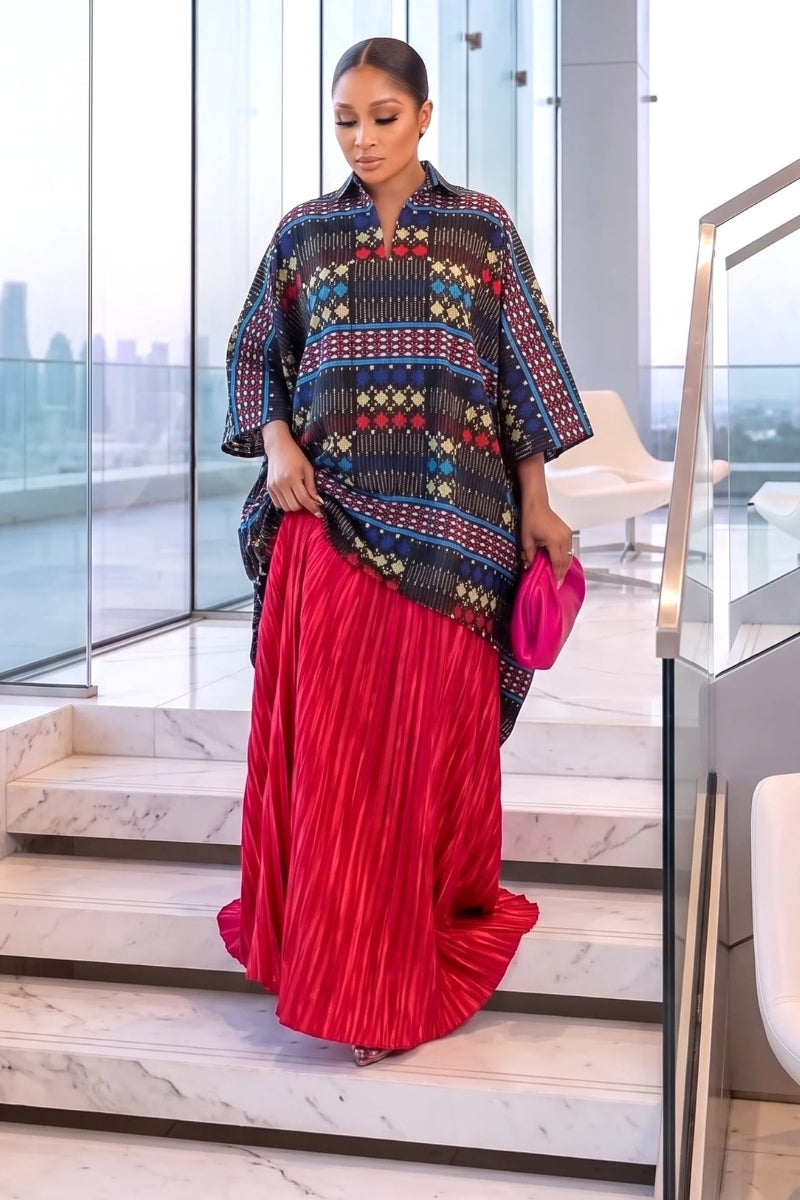 Oma Ankara Boubou Red