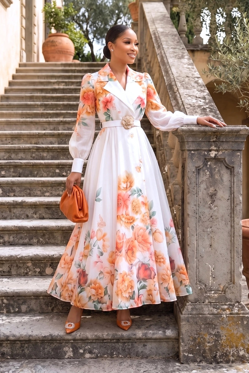 Floral Grace Midi Dress