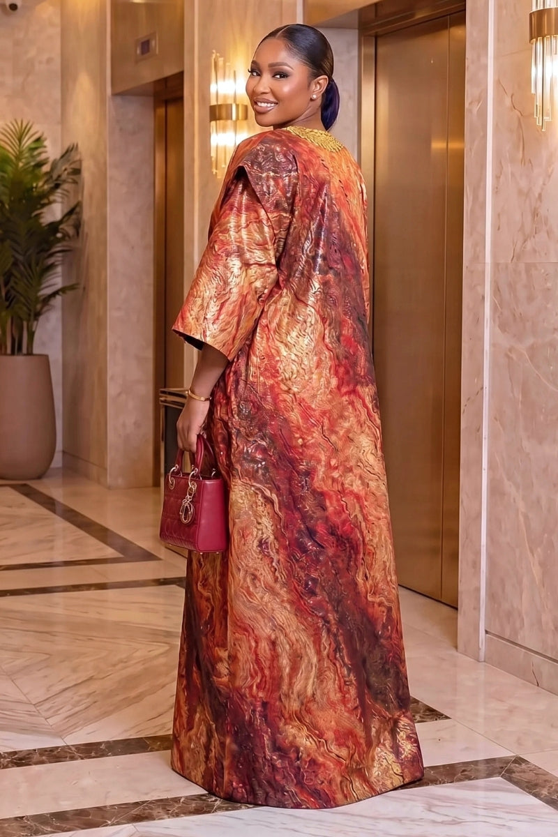 Nora Luxe Boubou (Red)
