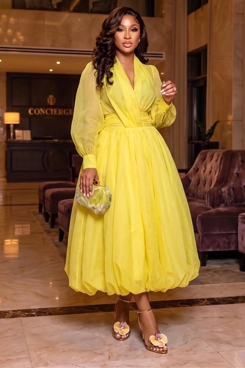 Hilda Bubble Midi Dress