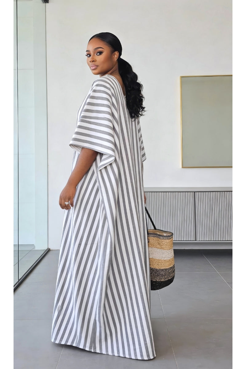 Becca Stripe Linen Dress