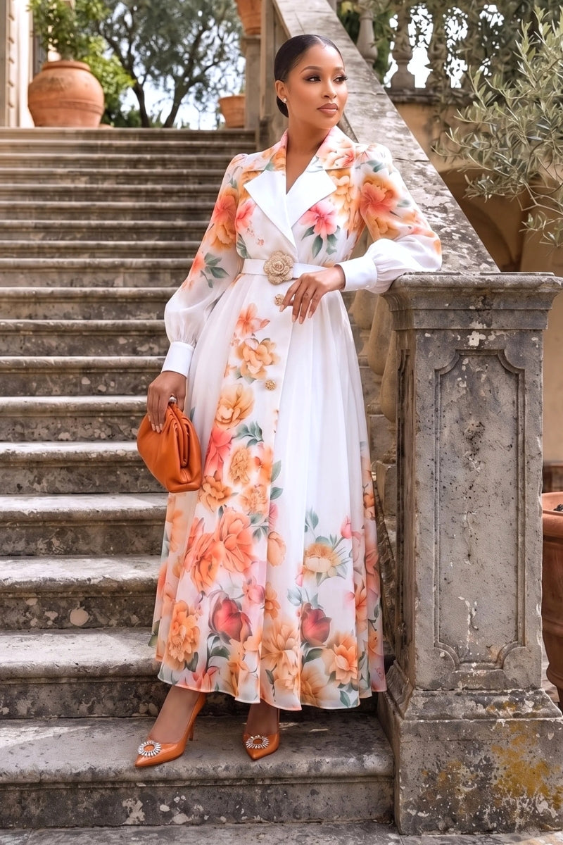 Floral Grace Midi Dress