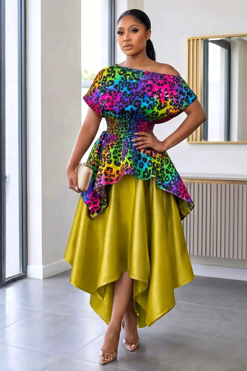 Ikweji Skirt Set Olive