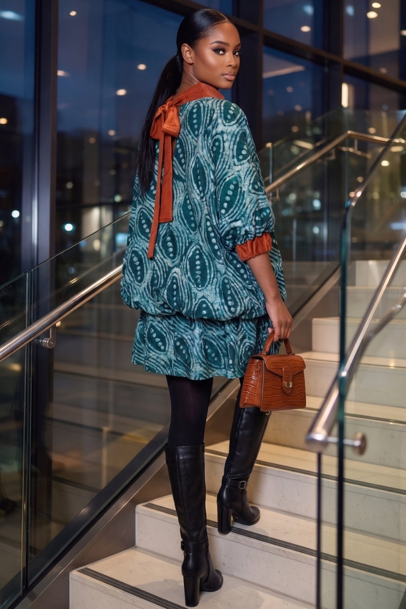 Lisa Adire Bubble Dress