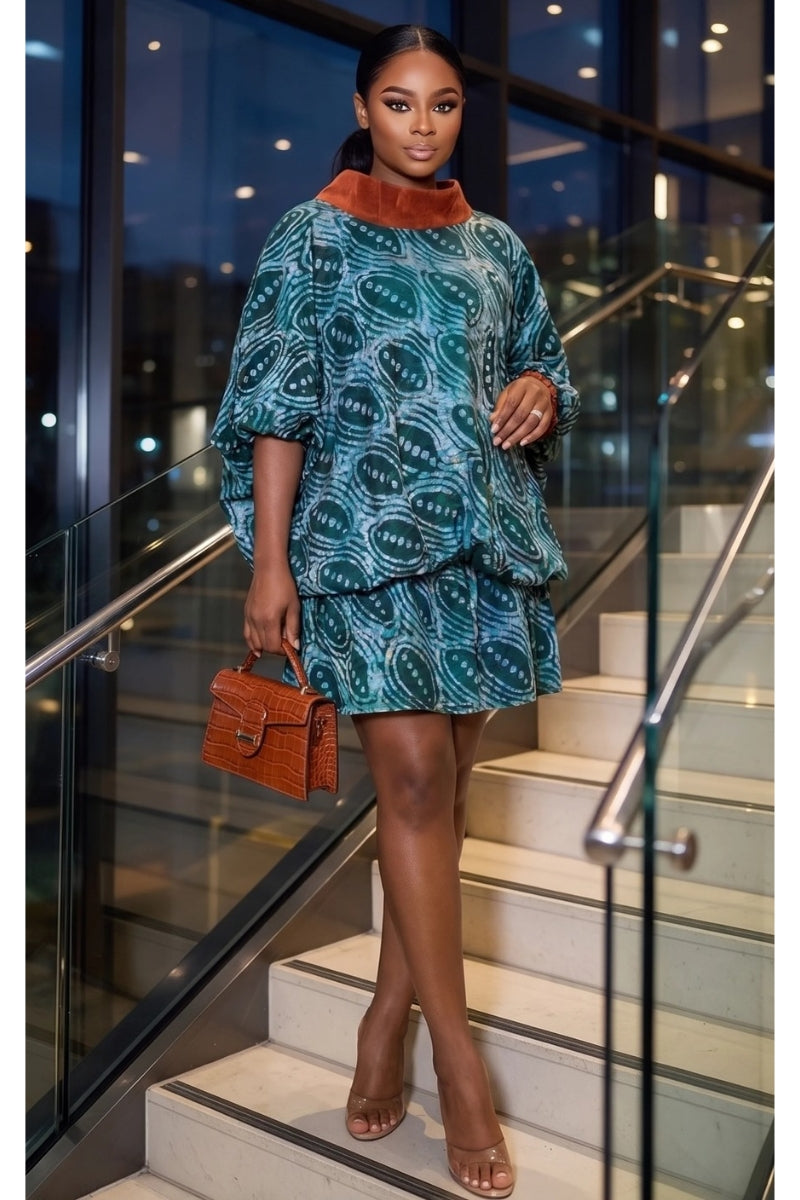 Lisa Adire Bubble Dress