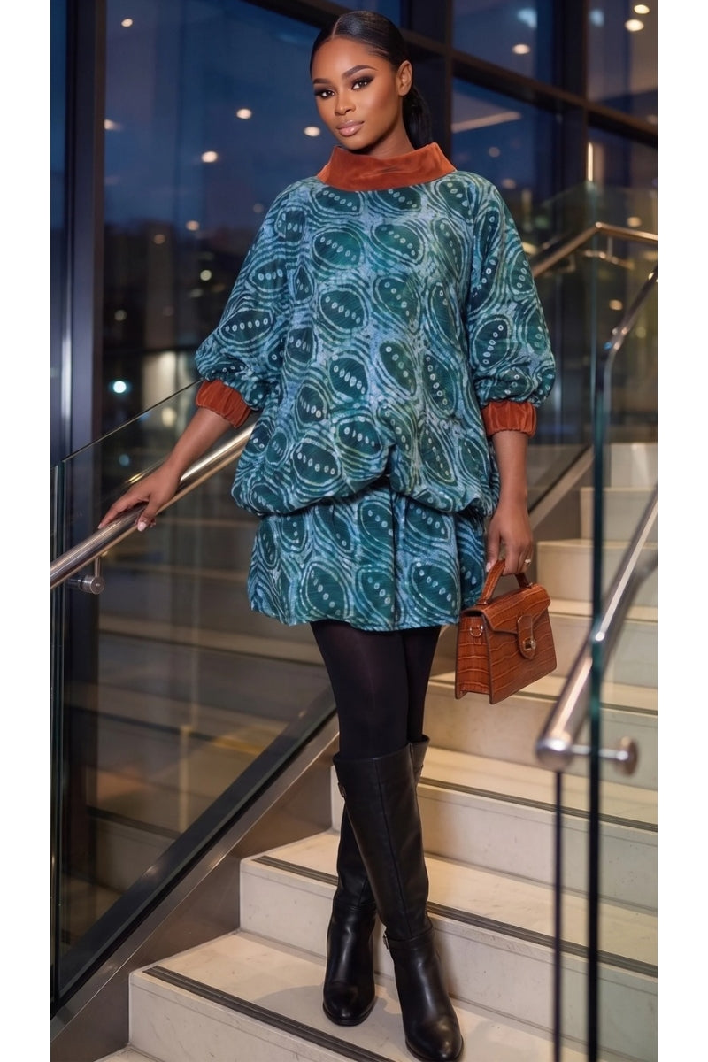 Lisa Adire Bubble Dress
